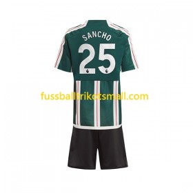 Fußballtrikots Manchester United Sancho 25 Kinder 2023-2024 Kurzarm Auswärts-trikot kaufen